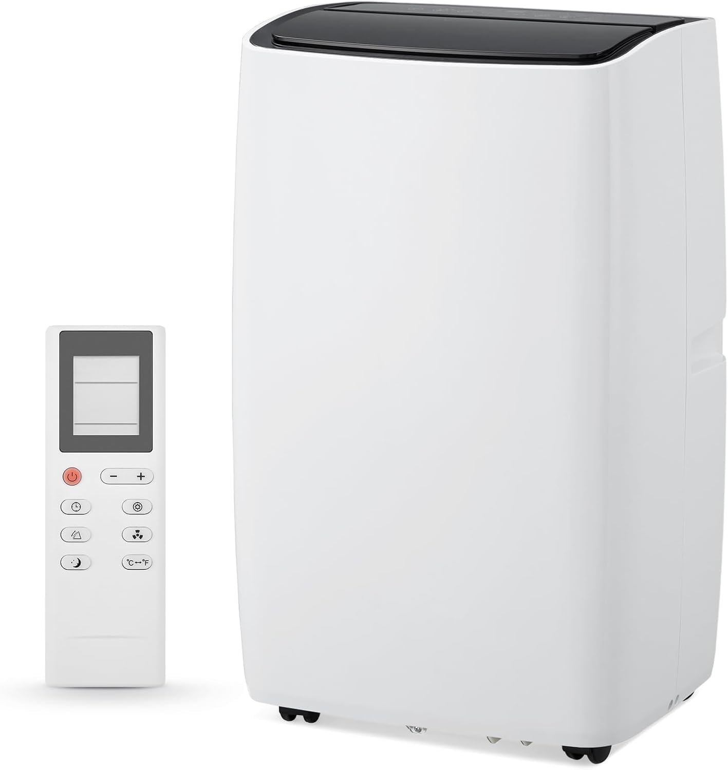 Photo 1 of 12000 BTU Portable Air Conditioner, 3-in-1 Remote Control AC with 24-Hour Timer, Low Noise/Energy Saving/Cooling, Cools up to 550 Sq. Ft. Ideal for Bedrooms, Offices, Black Top+White