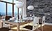 GREAT ART Photo Wallpaper – Black Stonewall – Picture Decoration Industrial Design Style Realistic Dark Stone Wall Cladding Modern Masonry Image Decor Wall Mural (82.7x55.1in - 210x140cm)