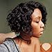 WIGNEE Short Bob Lace Front Curly Wigs 100% Brazilian Human Hair Side Part Fashion Glueless Natural Wave Lace Wigs (Lace front short curly bob)
