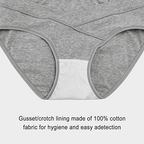 Angelhood 6 Pack Womens Cotton Maternity Underwear,Healthy Maternity