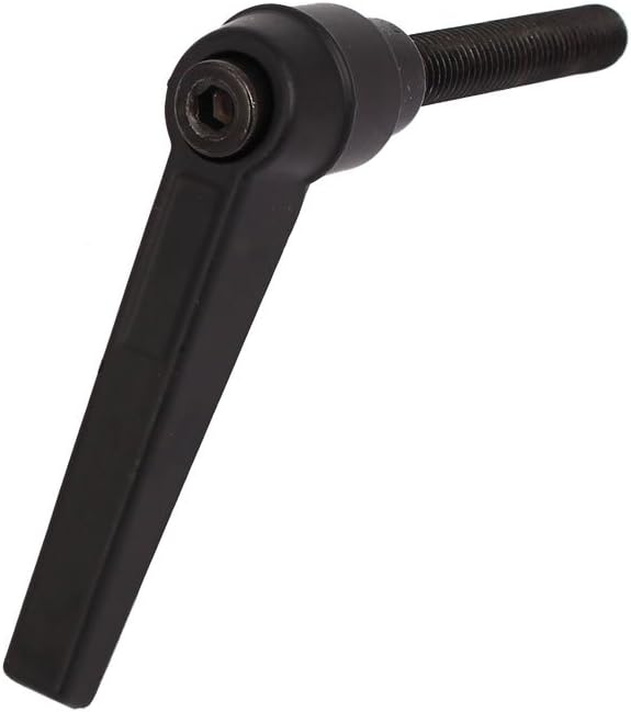 Aexit M8x63mmx50mm Metal Male Thread Adjustable Lever Handle Machinery Knob Black (3343314e925ac6398e261b22149b5cf1)