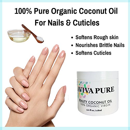 Organic Coconut Oil for Face Body Hair & Nails, Hair Growth & Stretch Marks. Unrefined Coconut Oil Skin Moisturizer and Makeup Remover (4oz) - Thumbnail 6