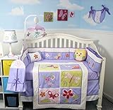 SoHo Baby Crib Bedding 10Pc Set, Lavender