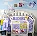 Soho Butterflies Meadows (Lavender) Baby Crib Nursery Bedding Set 14 pcs Included Diaper Bag PLUS: FREE LIGHTWEIGHT BABY CARRIER