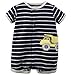 Carters Baby Boys 1-piece Appliqué Snap-up Cotton Romper (3 Months, Navy Truck)