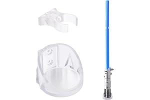 LEKUSHA Clear Lightsaber Wall Mount Display Stand Light Saber Holder Compatible for Any Lightsaber, Pack of 1
