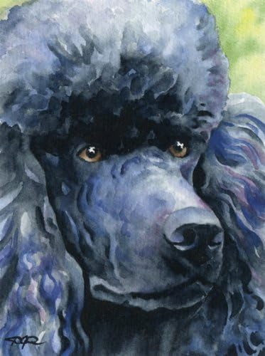 black poodle art