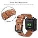 SWEES Leather Bands Compatible with Fitbit Blaze Smart Watch, Genuine Leather Replacement Band with Metal Frame Small & Large for Women Men, Champagne Gold, Rose Gold, Black, Brown, White, Grey, Beige