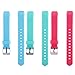 I-SMILE 3PCS Newest Version Colorful Replacement Wristband with Secure Clasps for Fitbit Alta Only(No Tracker, Replacement Bands Only)