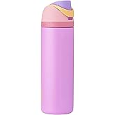 Owala Disney Princess FreeSip Insulated Stainless Steel Water Bottle with Straw for Sports and Travel, BPA-Free Sports Water Bottle, 24 oz, Rapunzel