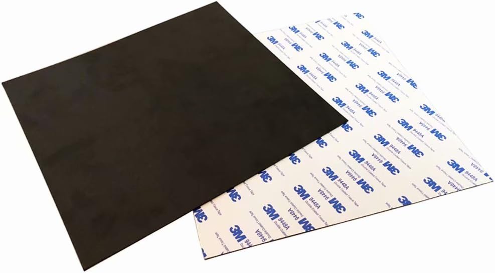 Kee Pang Flex Magnetic Print Bed Tape Hot Bed Sticker Build Surface Tape w/Adhesive Backing F/Wanhao i3, ANET A8 A6 Prusa i3 3D Printer 220x220mm