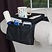 Trademark 6 Pocket Arm Rest Organizer with Table-Top, Black