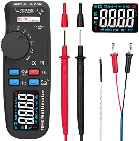 スポンサー 百貨店 プロダクト True Rms デジタルマルチメーター カラー液晶 6000カウント オートレンジ アンプ キャップ 温度ダイオード Dmm オーム Hz ボルト 連続テスター