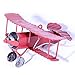URAQT Vintage Airplane Model Metal Handicraft, Wrought Iron Aircraft Biplane, for Photo Props/Christmas/Home Decor/Ornament (3 PCS)