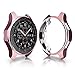 Case Compatible with Samsung Gear S3 Frontier & Classic & Galaxy Watch 46MM, FOLOME Soft TPU Plated [Scratch-Proof] All-Around Protective Bumper Shell (Rose Pink)