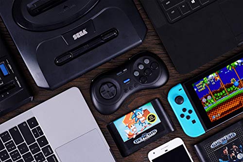 8Bitdo M30 Bluetooth Gamepad - Sega Genesis & Mega Drive Style - Nintendo Switch-Black (Bluetooth Version)