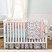 Grey Dahlia 4-in-1 Baby Girl Crib Bedding Collection by Balboa Baby