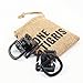 OneTigris 4pcs Tactical 360 Rotation D-Ring Clips MOLLE Webbing Attachment Backpacks EDC (Black)