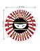 Ninja Party Favor Stickers - 40 Favor Bag Stickers - Ninja Thank You Tag - Ninja Party Supplies - Ninja Party Decorations