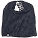 Mens Slouchy Long Beanie Knit Cap for Summer Winter Oversize (B08-Black)