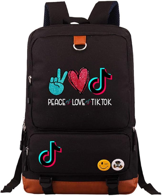 TIK Tok vibrato Young Student Schoolbag Fashion Men and Women Backpack
