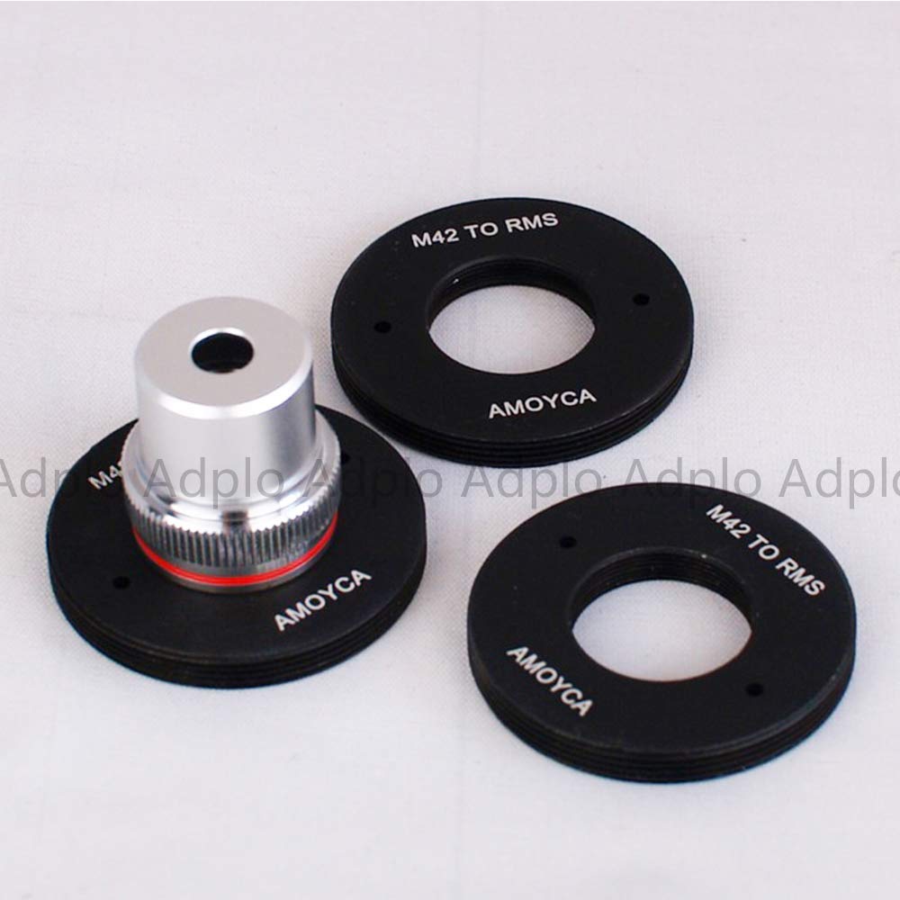 Lens Adapter - Inside Thread: RMS (20mm) Lens Adapter Suit For RMS Royal Microscopy Society Lens to M42 Mount Inside Thread rms