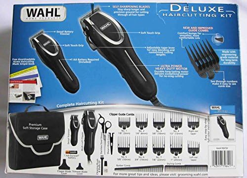 wahl deluxe haircutting kit 22 piece