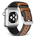 SKYLET Leather Bands Compatible with Apple Watch Band 49mm 45mm 44mm 42mm 41mm 38mm 40mm Men for iWatch Ultra SE Series 8 7 6 5 4 3 2 1, Classic Canvas Fabric Leather Straps for Women with Metal Clasp