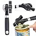 AKAZA Can Opener Smooth Edge Side Cut Safety Manual Heavy Duty Kitchen Tools, Black