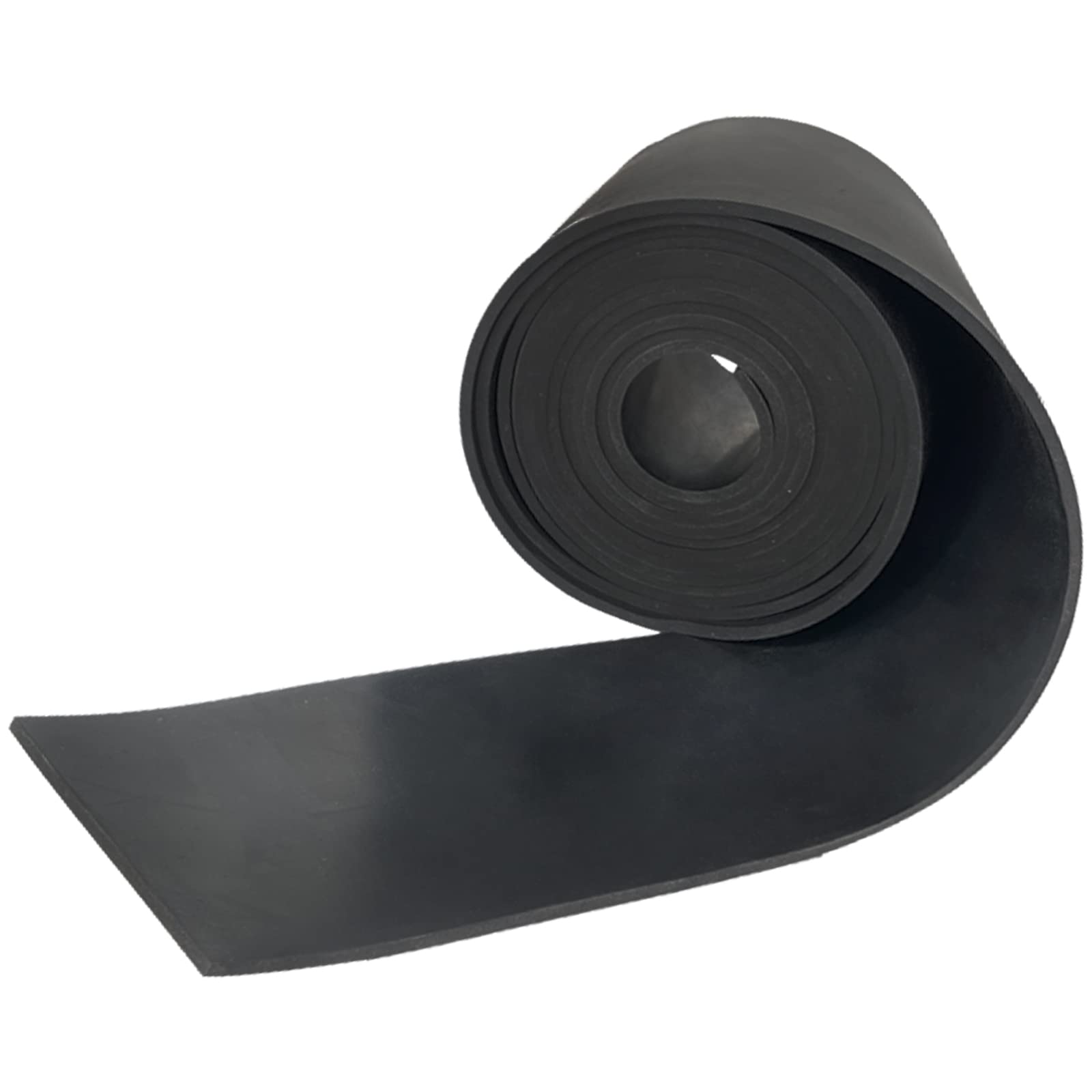 Rubber Strip 80mm(W) x5mm(T) x3m(L) Neoprene Rubber Sheet Solid Neoprene Rolls for DIY, Washers, Crafts, Pads, Flooring Protection, Supports, Leveling, Weather Seal — image 1