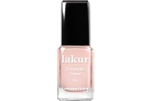 LONDONTOWN lakur Nail Polish – Chip-Resistant, Non-Toxic, Conditions & Hydrates Nails Glossy Sheer Pink, Cheerio, .40 fl oz