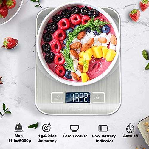 Kiaitre Food Scales Kitchen Digital Scale Rechargeable Scale Kitchen