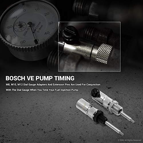 EWK 6pcs Dial Indicator Adapter Timing Tool Kit for VW Audi Bosch VE