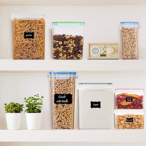 Airtight Food Storage Containers, EAGMAK Cereal Containers, Plastic BPA Free Kitchen Pantry