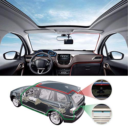 Dash Camera 1080P, EIVOTOR Car Camera DVR 4 Inch LCD Screen Full HD 140 ° Dual DashCam Front Rear Wide Angle Car Recorder with G-Sensor Night Vision Motion Detection WDR Parking Monitor Loop Recording
