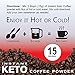 Keto Coffee - Instant Ketogenic Coffee, Real Colombian Coffee, Drink Mix (KETO COFFEE, 8oz)