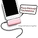 iWALK Portable Charger Power Bank with Lightning Cable Built in, 3300mAh Cell Phone Power Bank Lightning Input/Output, Portable Phone Charger for iPhone 7,7 Plus, 6s, 6 Plus, SE, Pink