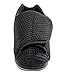 Womens Extra Extra Wide Width Adjustable Slippers - Diabetic & Edema Footwear - Black 7