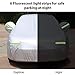 Bliifuu Sedan Car Cover Waterproof Windproof Snowproof UV Protection for Outdoor All Weathers, Breathable Full Exterior Cover Fit Sedan 185