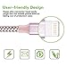 Aonear 3Pack 10FT Extra Long Nylon Braided Cord (Rose Gold)