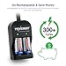 Tenergy 3V RCR123A Rechargeable Li-ion Batteries Protected 6 Pcs with 2 -Slot Smart Battery Charger