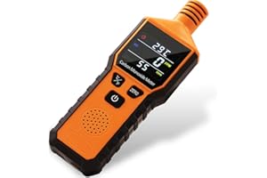 WESHLGD Handheld Carbon Monoxide Meter, Portable Battery Powered Carbon Monoxide Detector, CO Gas Tester with LCD Color Display, 3-in-1 CO Notification Detector(CO, Temperature and Humidity Display)