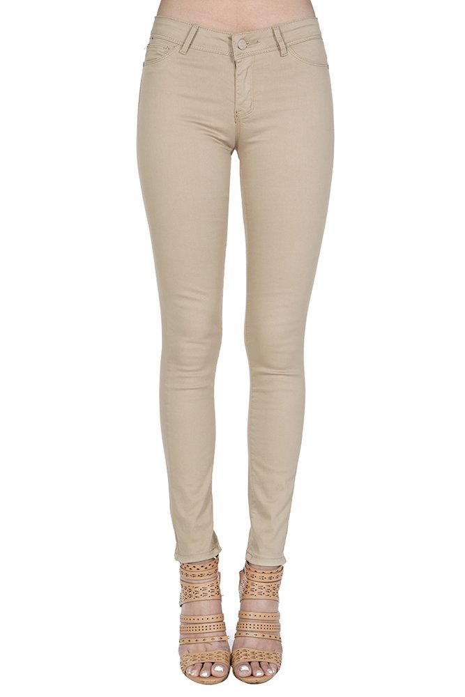 khaki jeans womens skinny