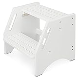 Step Stool, Bed Step Stool Height-Adjustable for