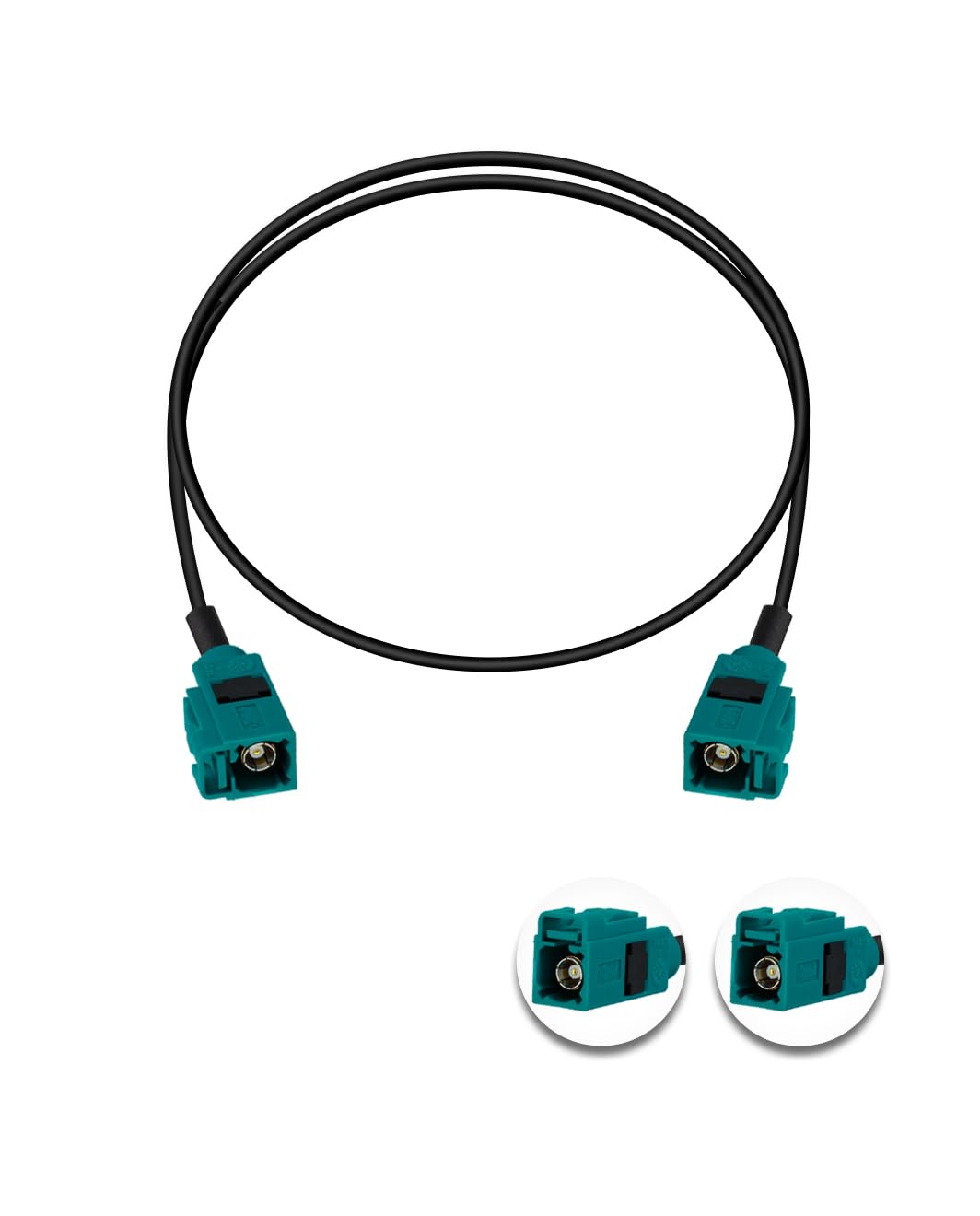 Vecys Fakra Z Female to Fakra Z Female RF Coax Cable 20in/50cm Fakra Z Vehicle Car Antenna Extension Cable RG174 for Car Stereo GPS Navigation