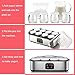 Homeleader Yogurt Maker, Automatic Digital Yogurt Maker with 8 BPA-Free Glass Jars and Lids (6oz Each Jar), Time & Temperature Control Display and Stainless Steel Design for Home Use, K32-031