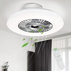 DLLT LED Remote Ceiling Fan with Light Kit-40W