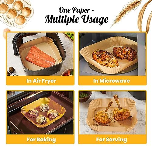 Air Fryer Liners, 120Pcs Disposable Airfryer Parchment Paper Liners