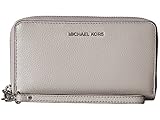 MICHAEL Michael Kors KORS STUDIO Large Flat Phone Case Wristlet Pearl Gray