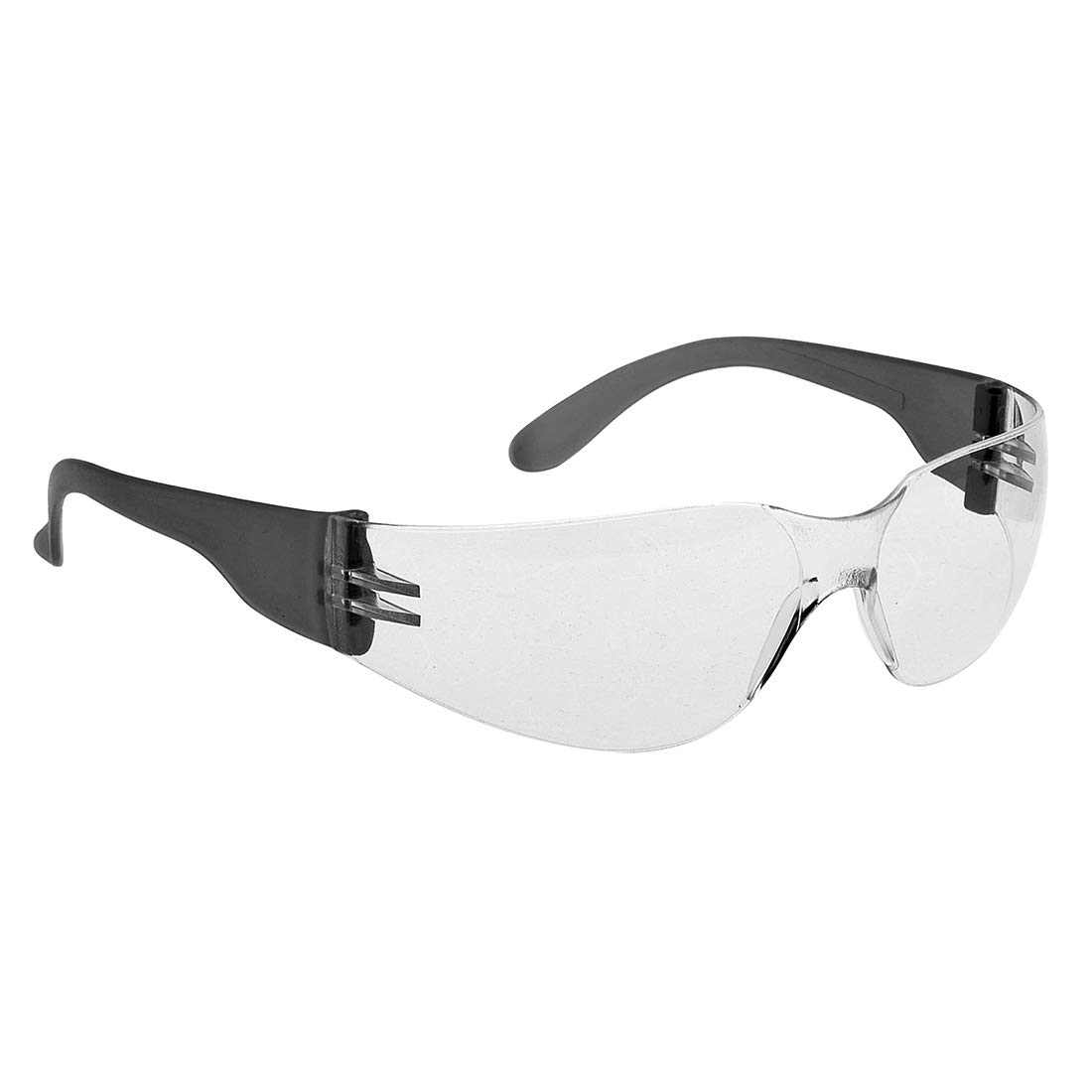 Portwest Wrap Around Spectacle, Color: Clear Black, Size:, PW32CLR